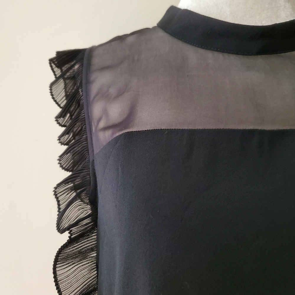 Pinko Silk Ruffle Blouse - Picture 3 of 14